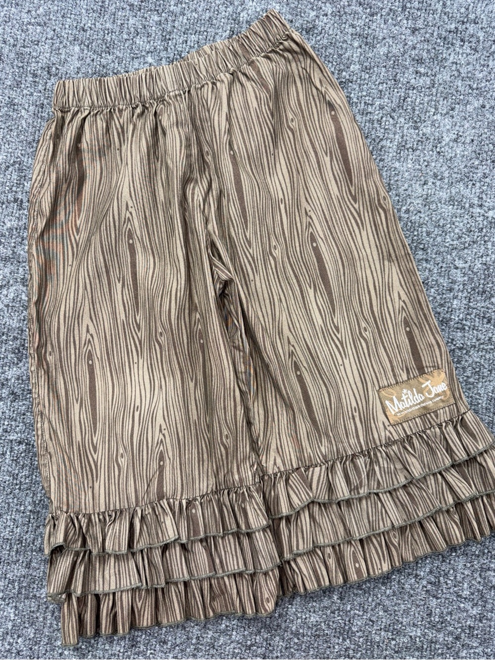 Matilda Jane Girls Pants Size 2 Character Counts Sassafras Ruffles Wide Leg